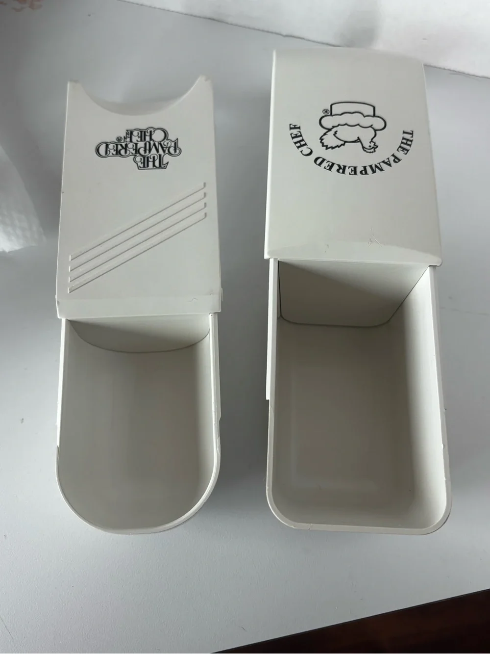 Two Vintage Pampered Chef adjustable measuring cups
